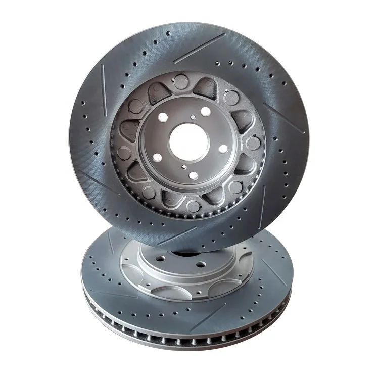 Kit Discos Perforados Pastillas Cerámica Highlander Kit De Frenos Delanteros: Discos Perforados Y Pastillas De Cerámica Para Lexus RX Y Toyota Highlander Frenos Delanteros Toyota Highlander