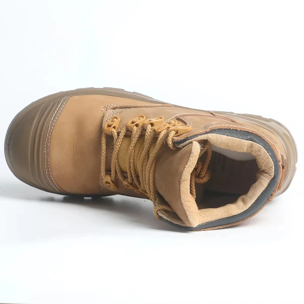 Oil and Gas Resistant Zip Side Industrial Electrical Western Cowboy Climbing Groundwork Winter Safety Boots