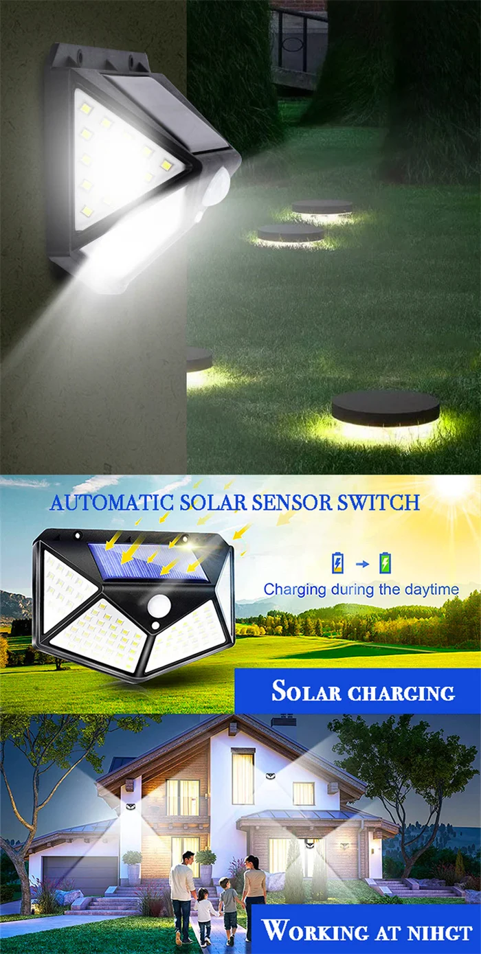 Outdoor Solar Powered Garden Lamp