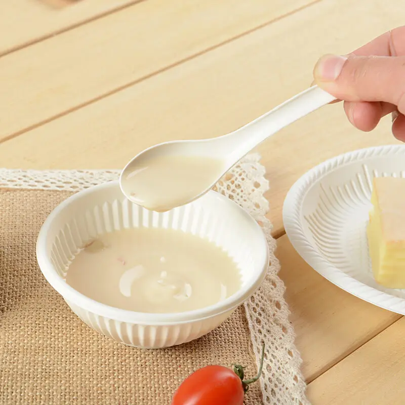 Bulk Eco-friendly Fork Spoon Biodegradable Corn Starch Cutlery Dinnerware Set