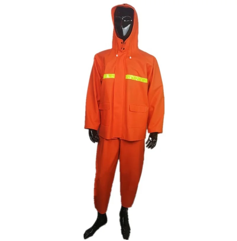 OEM Men′ S Fishing Two Pieces PU Rain Suit Rain Sets Jackets and Bib Pant  for Workers - China PU Rain Suit and Rain Sets for Workers price