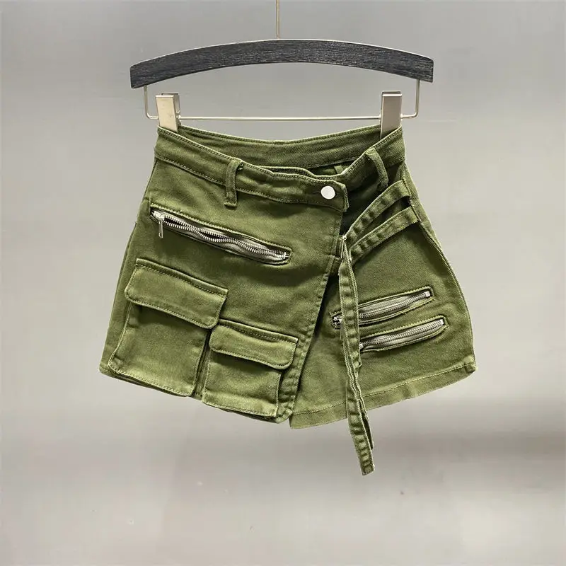 2023 Skirt With Shorts Underneath Denim Skirt Shorts Skorts For Women
