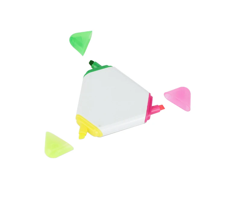 JH Пользовательский логотип популярные нетоксичные Красочные Креативные треугольные маркеры-маркеры для