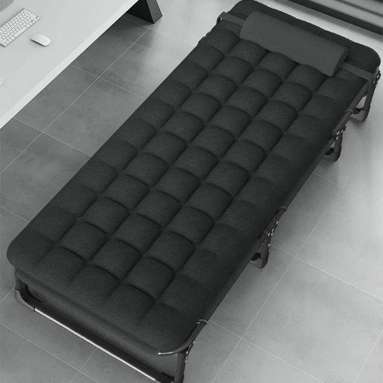 Outdoor and Indoor Portable Adjustable Multi Purpose Hospital Used Office  Iron Steel Folding Bed with Mattress