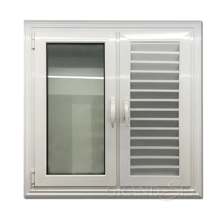Modern Customized Single Hung Window for Bathroom Waterproof Aluminum Alloy Vertical Swing Insect Screen for Residential Use