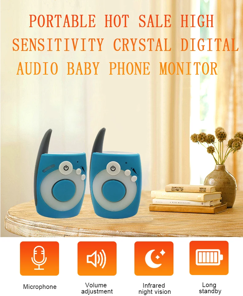 2.4Ghz Wireless Digital Audio Baby Monitor