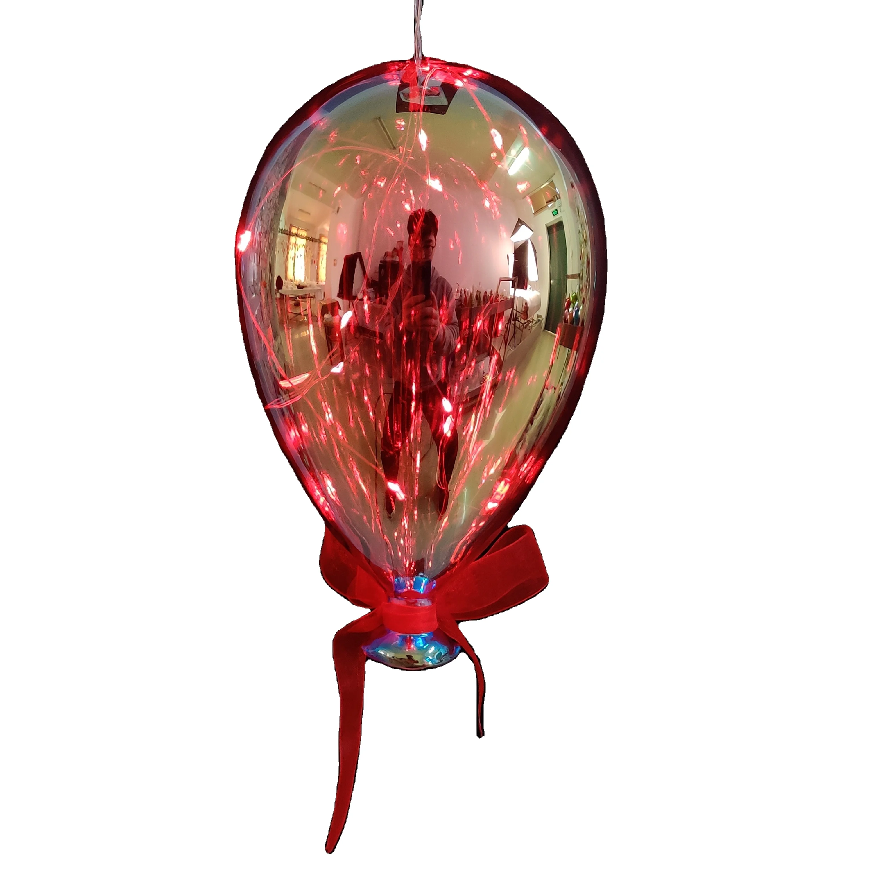 Wholesale battery operated lighting happy birthday party led balloon made in glass for decoration and gifts