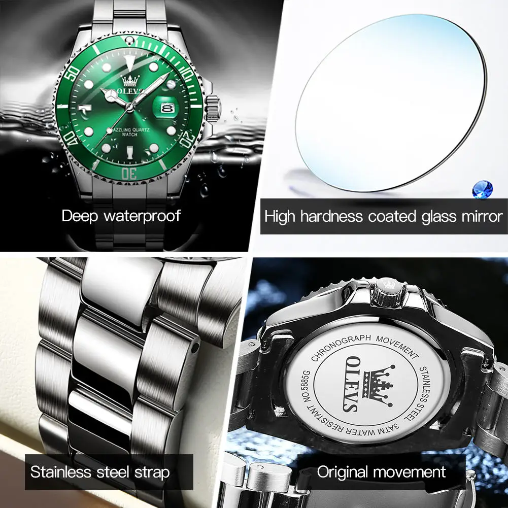 Waterdicht herenhorloge 10 bar - Horloges kopen? | Korting tot 44
