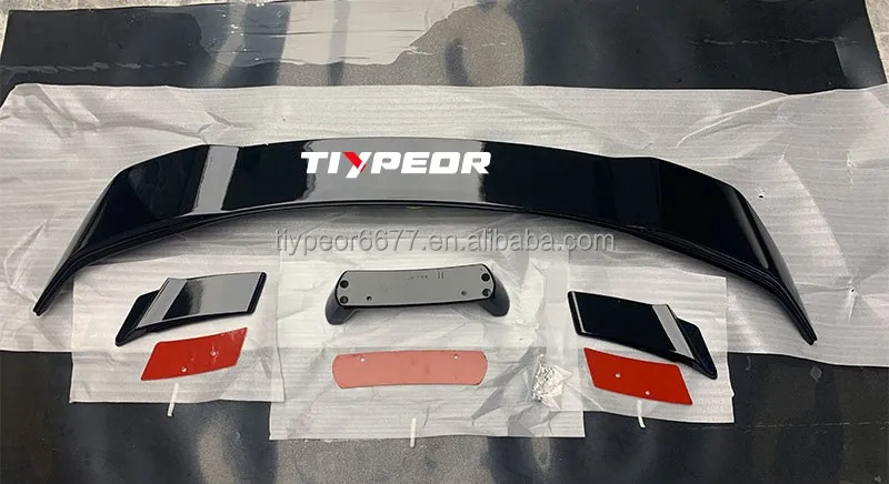 product tiypeor rear spoiler wing for 2024   2025 ford mustang gt muscle racing car exterior accessories track pack rear trunk lip-5