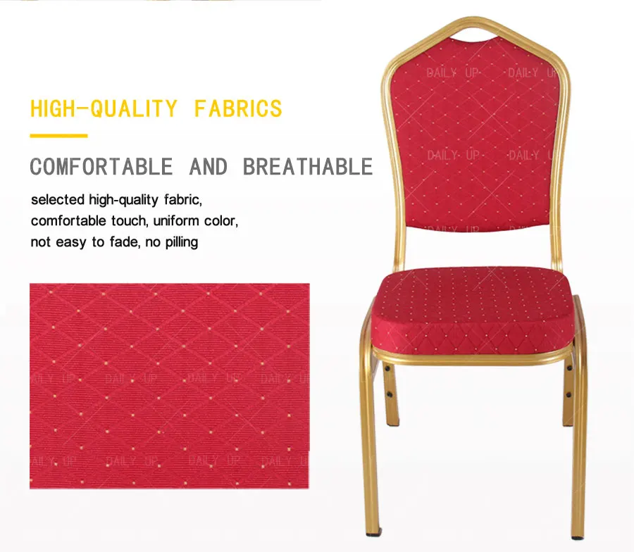 Factory Sale Stacking Banquet Chair Steel Frame And Classic Style Chair Low Price Stackable Hotel Chair For Wedding And Dining