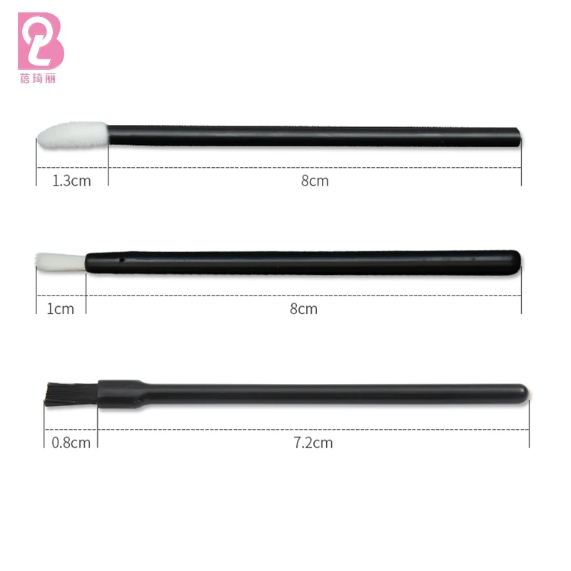 Beiqili Disposable Lip Brush Lip Gloss Applicators Lipstick Wands Tool
