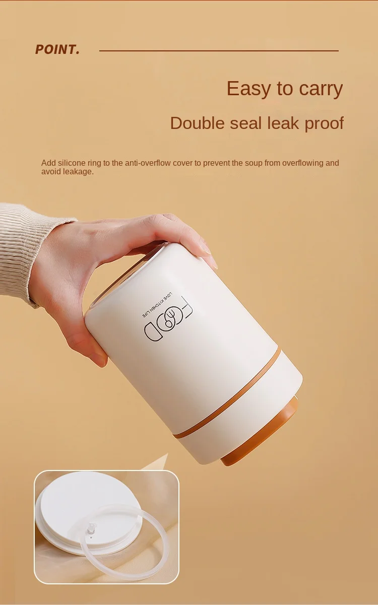 Mini Porridge Stainless Steel Breakfast Cup Insulation Portable Small Insulated Barrel Soup Box Soup Pot Coffee Bento Box
