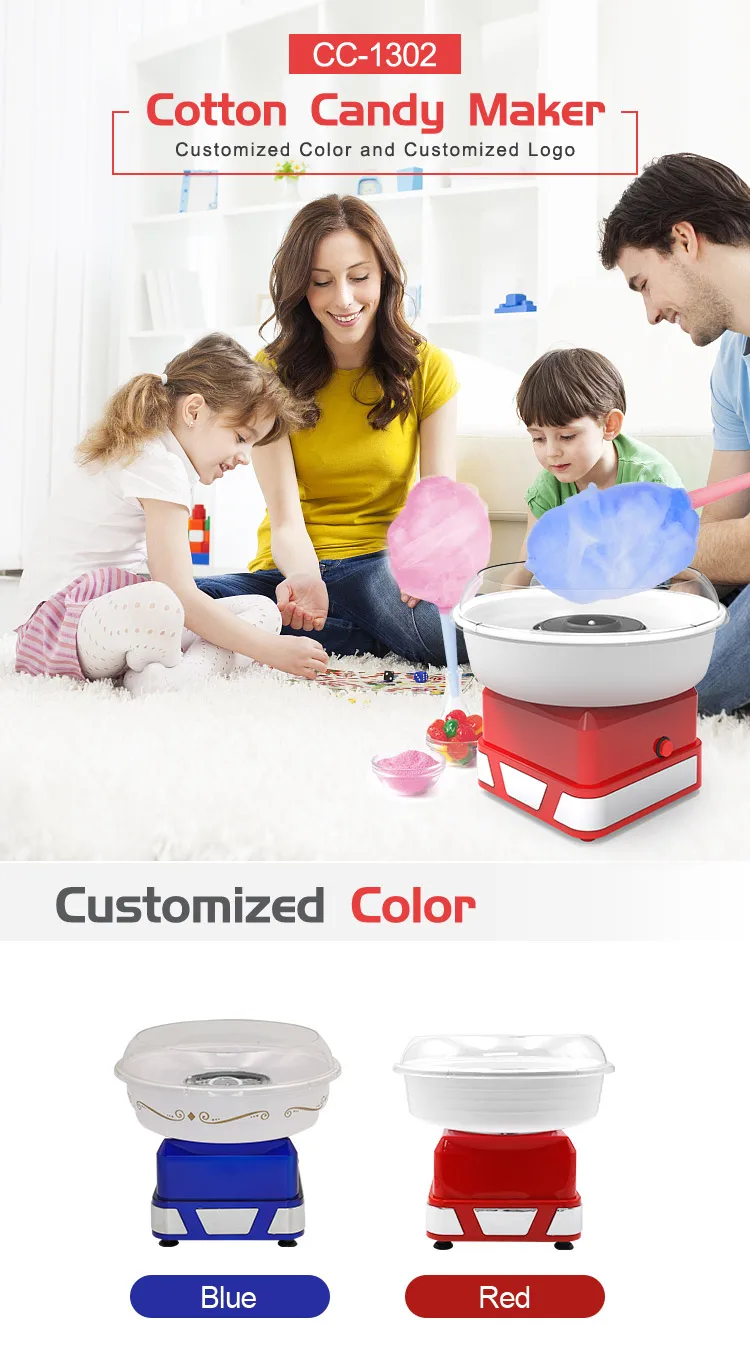 Professional Snack Equipments Electric Cotton Candy Maker Portable Mini Cotton Candy Machine