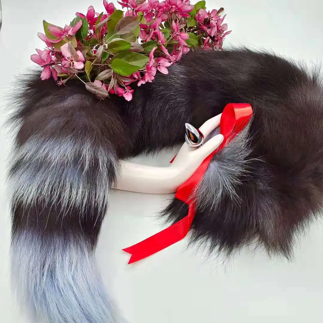 neko anal plug pink cat tail plug and ear set cat ear headband fox tail butt plug wolf  tail buttplug tail anal plug neko cosplay kitten ear petplay mature