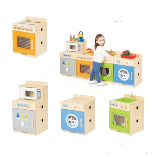 Eibele Customize Children Pretend Play Wooden Toy Kitchen Car with Toy ...