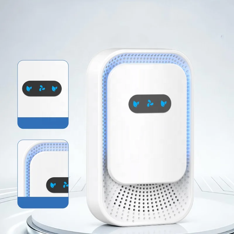 Wall Plug Air Ionizer Modern Rounded Edge Air Cleaner with Ambient Light Eliminate Smoke Dust Pollen for Bedroom Office Toilet 6