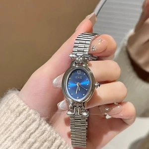 IEKE Versatile Square Watch for Women Roman Retro Wheat Ear Strap Light Luxury Exquisite Watch for Women