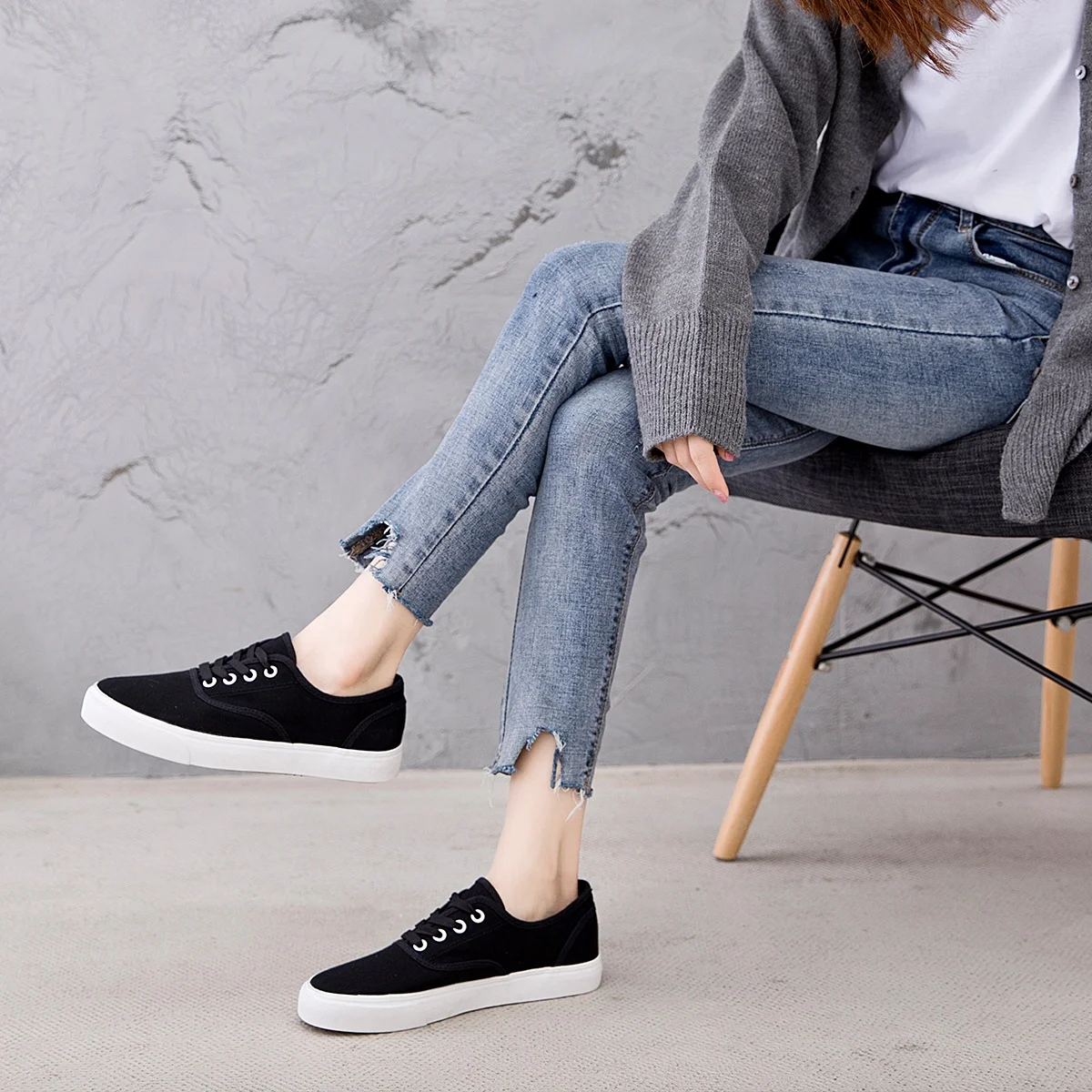 Оптовая продажа, кроссовки, повседневная холщовая обувь для женщин, женская белая обувь на шнуровке, женская обувь на заказ