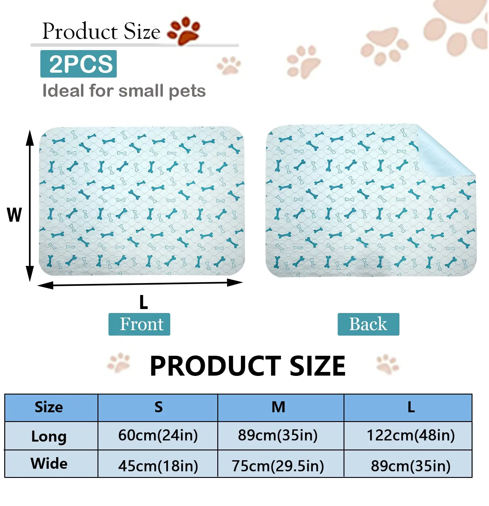 Custom Pee Training Pads For Pets details