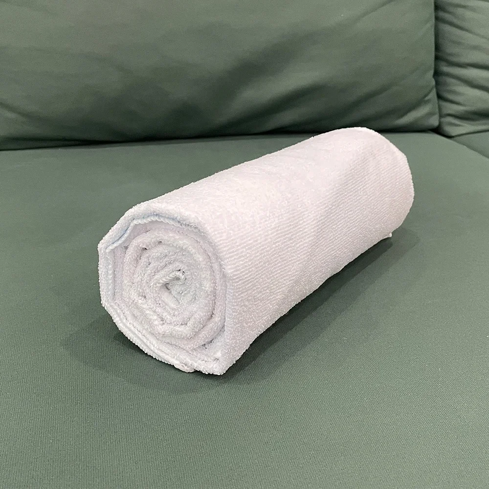 Фабрика Subbank, пользовательский принт, многоразовое белое банное полотенце из полиэстера и микрофибры, оптовая продажа, полотенца для ванной комнаты без рисунка