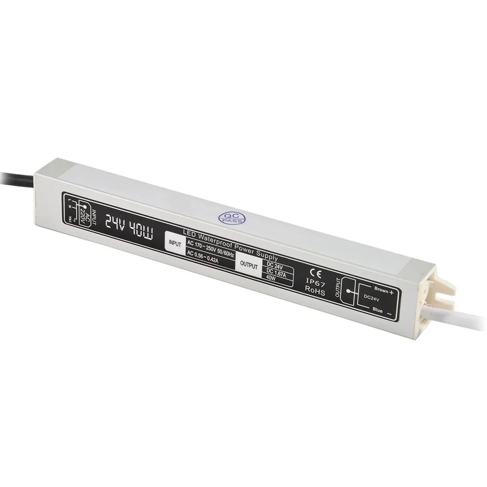 Good Quality Economical LED Products 12v24v 20w 30w 40w 60w Power Supply With CE ROHS Certified IP67 Waterproof LED Driver