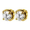 6mm Round Zirconia/Gold