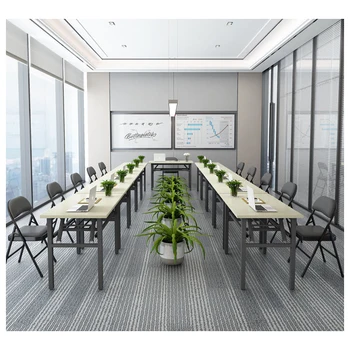 Modern Folding Office Conference & Meeting Seminar Portable Learning Tables Director Training Room Square Foldable Desk