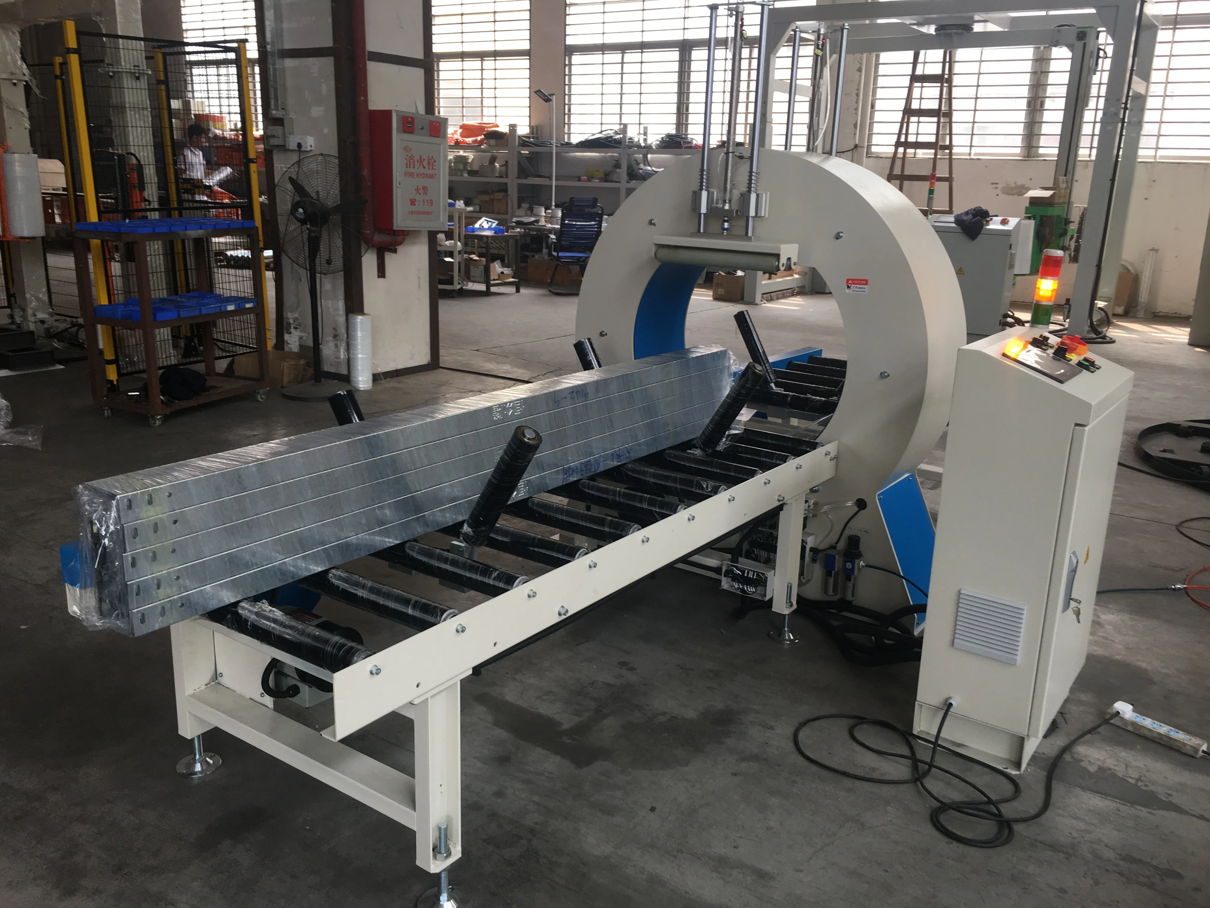 Timber Wrapping Machine Aluminum Profiles, Plastic Extruded Profiles,tube, Timber Boards ...