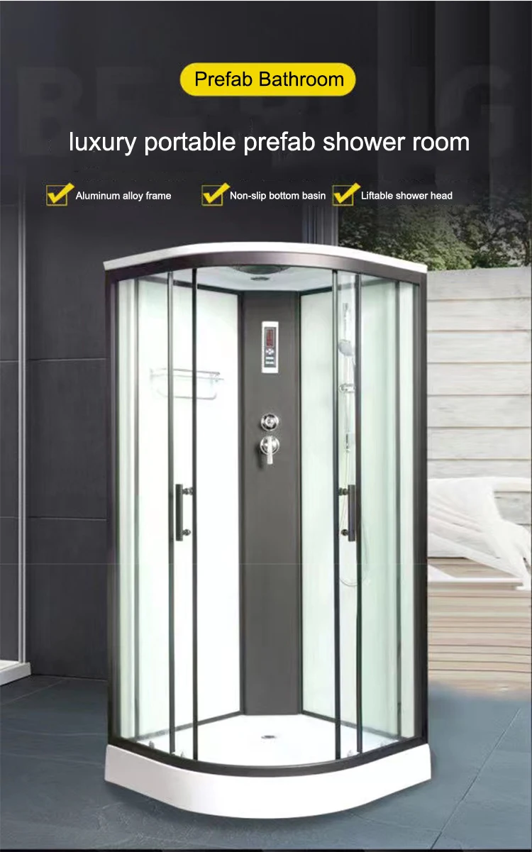 Prefab Square Round All In One Modular Completed Shower Room Cabin With
