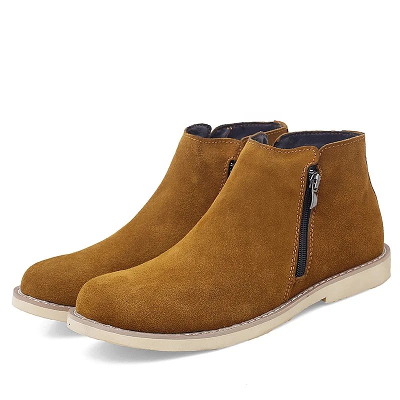 Hot Wholesale Famous Designer Leather Safety Shoes Work Ankle Men Italian  Design Boots for Men