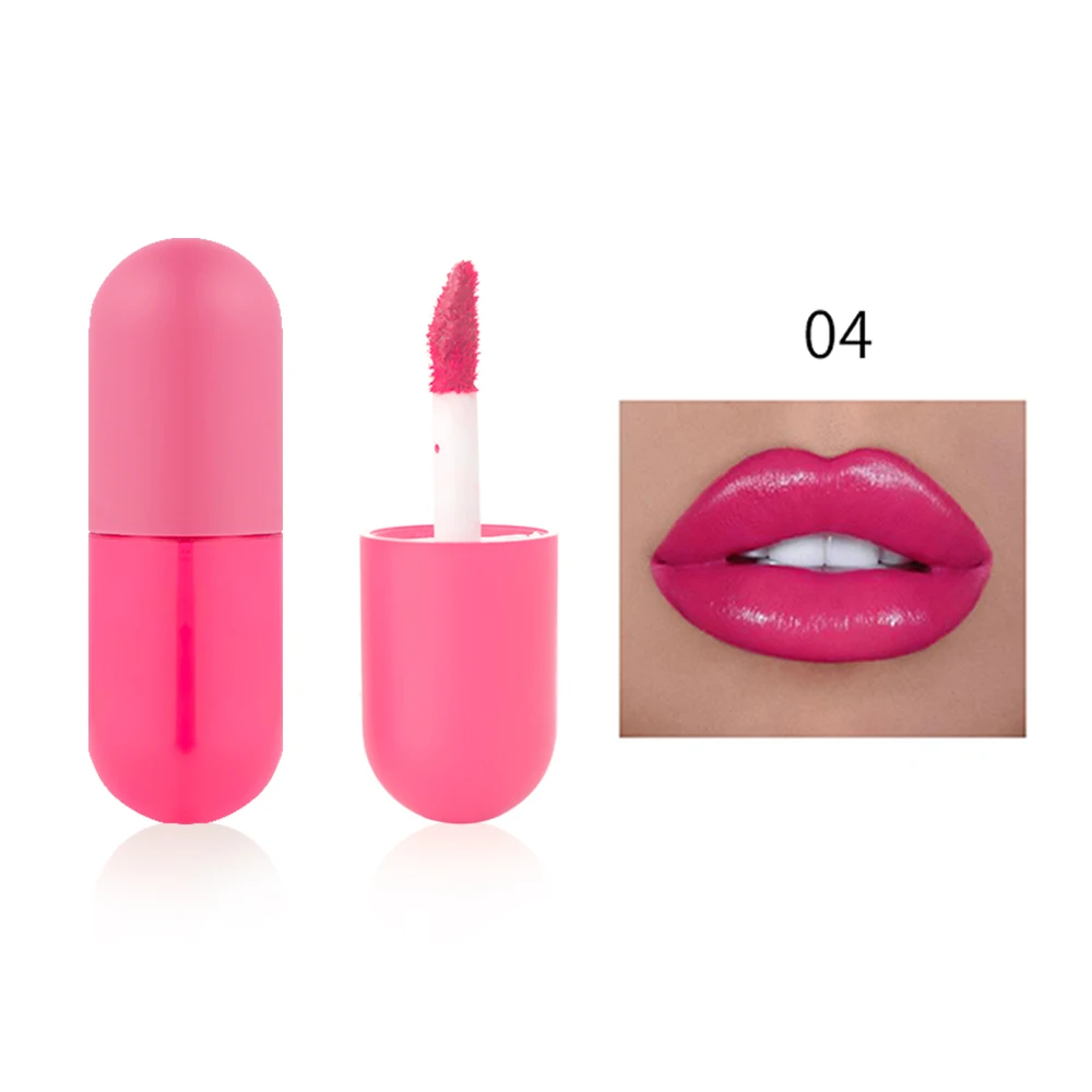 Custom Your logo 5 Color Mini Lip Glaze Moisturizing Creamy Lip Gloss ...