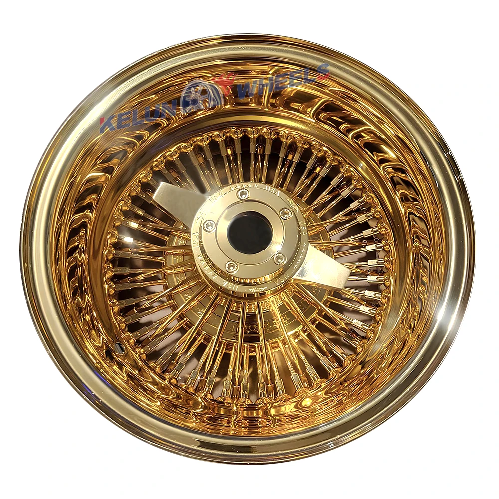 13×7 スチール 5×120.65 ワイヤーホイール スポークホイール クローム