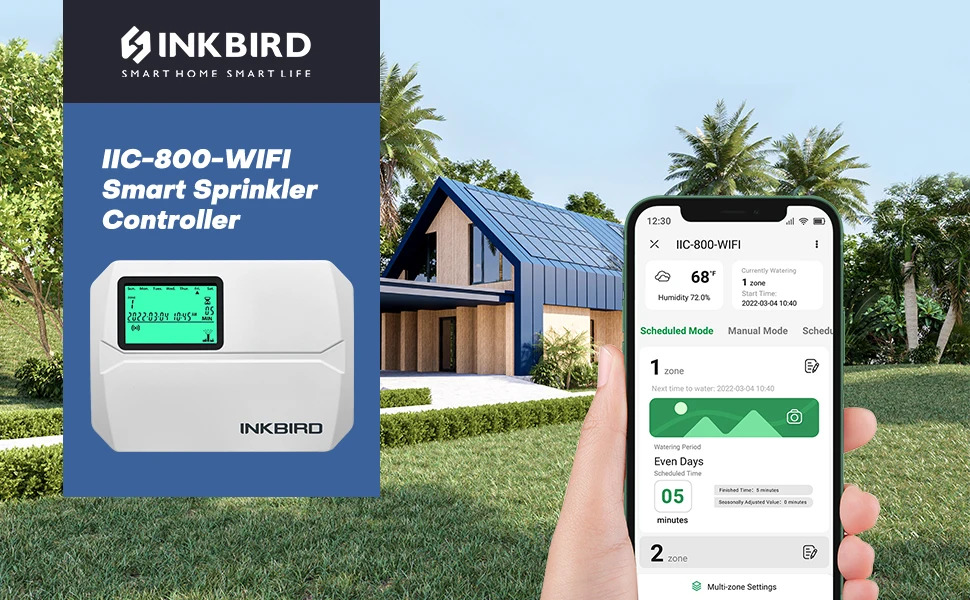 Centralina Irrigazione 8 Zone Inkbird IIC-800 WIFI, acquista su