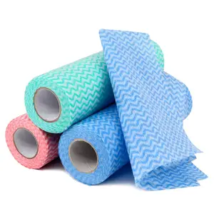 Disposable Cloth for Cleaning Furniture 35gsm Blue Disposable Cloth