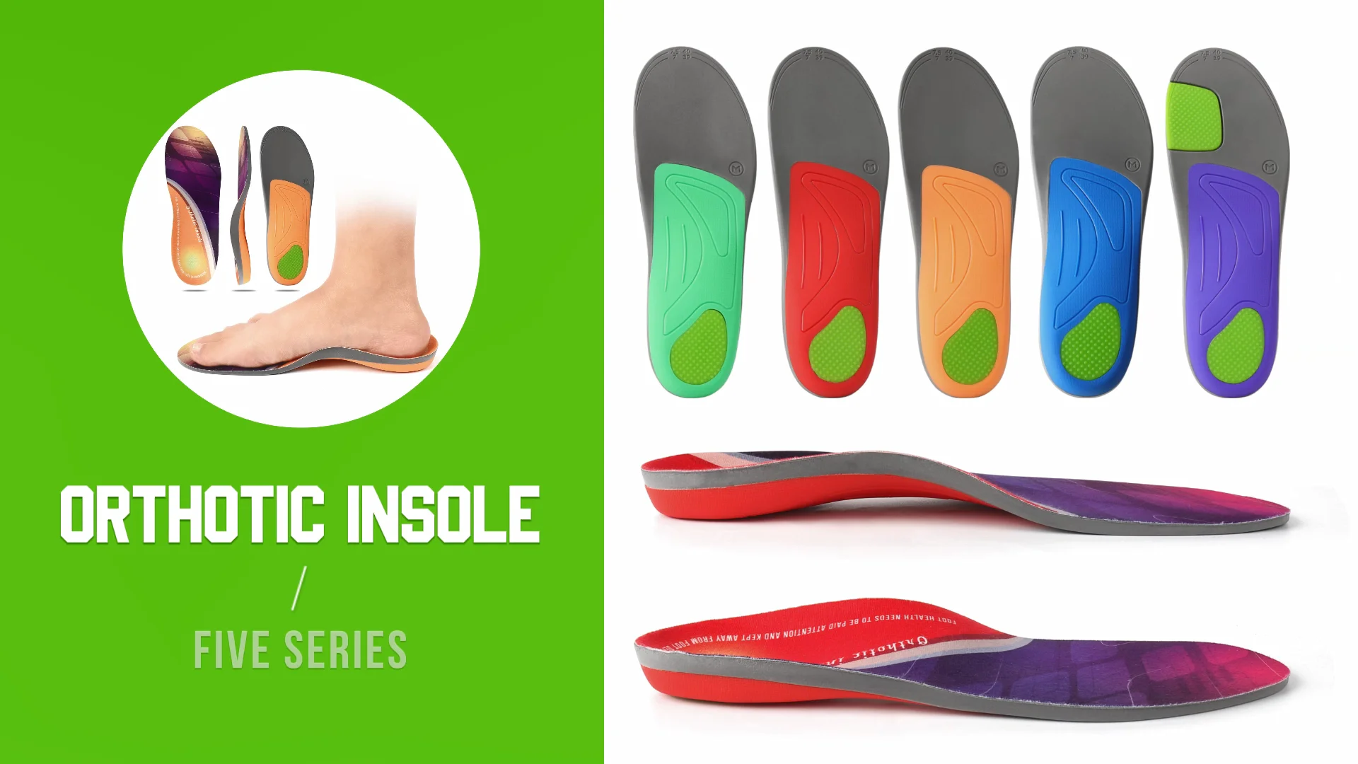 JOGHN Orthotic Insoles Support for Flat Feet Heel Pain