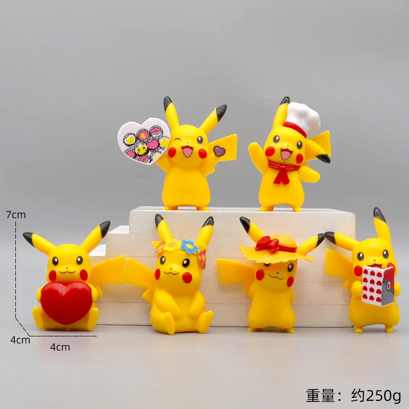 ピカチュウアニメアクションフィギュア1/100スケール手作り車装飾用