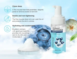 Private Label logo Custom Hydrating Sensitive Skin Private Label Face Pore Rose Facial Cleanser Wash Beauty Manufacturer