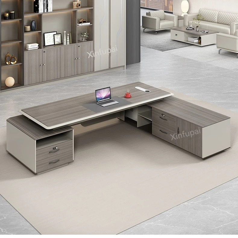 Mdf Commercial Office Furniture Escritorio De Oficina Desk Set L Shaped Desk Office De Bureau Luxury boss Executive Office Table