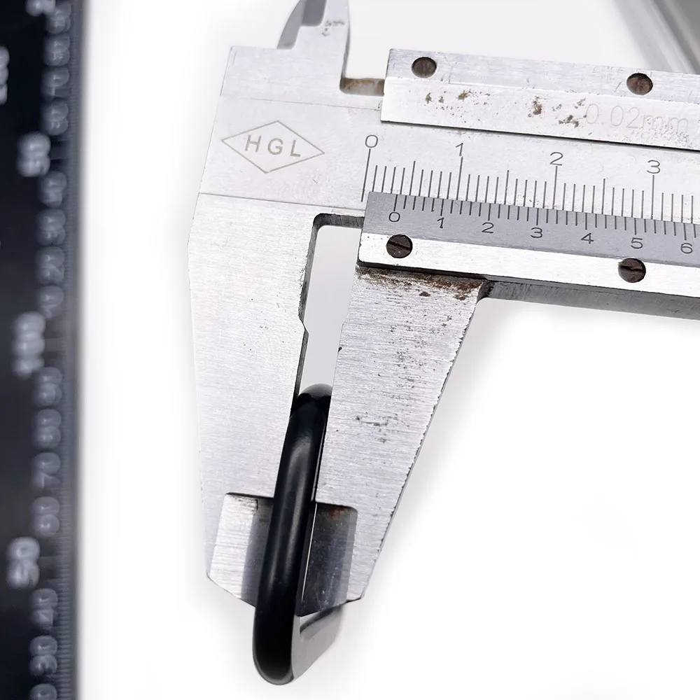 BT-A19 2 Inch Carabiner Black Sliver Rectangle Square Shaped Carabiner Small Unique Aluminum Hooks Rectangle Carabiner