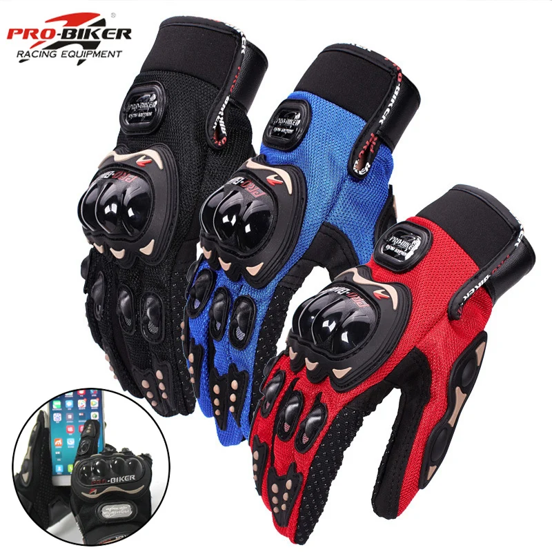 guantes luvas PRO biker gloves moto motocross full finger waterproof man women bicycle cycling racing riding gloves motorcycle