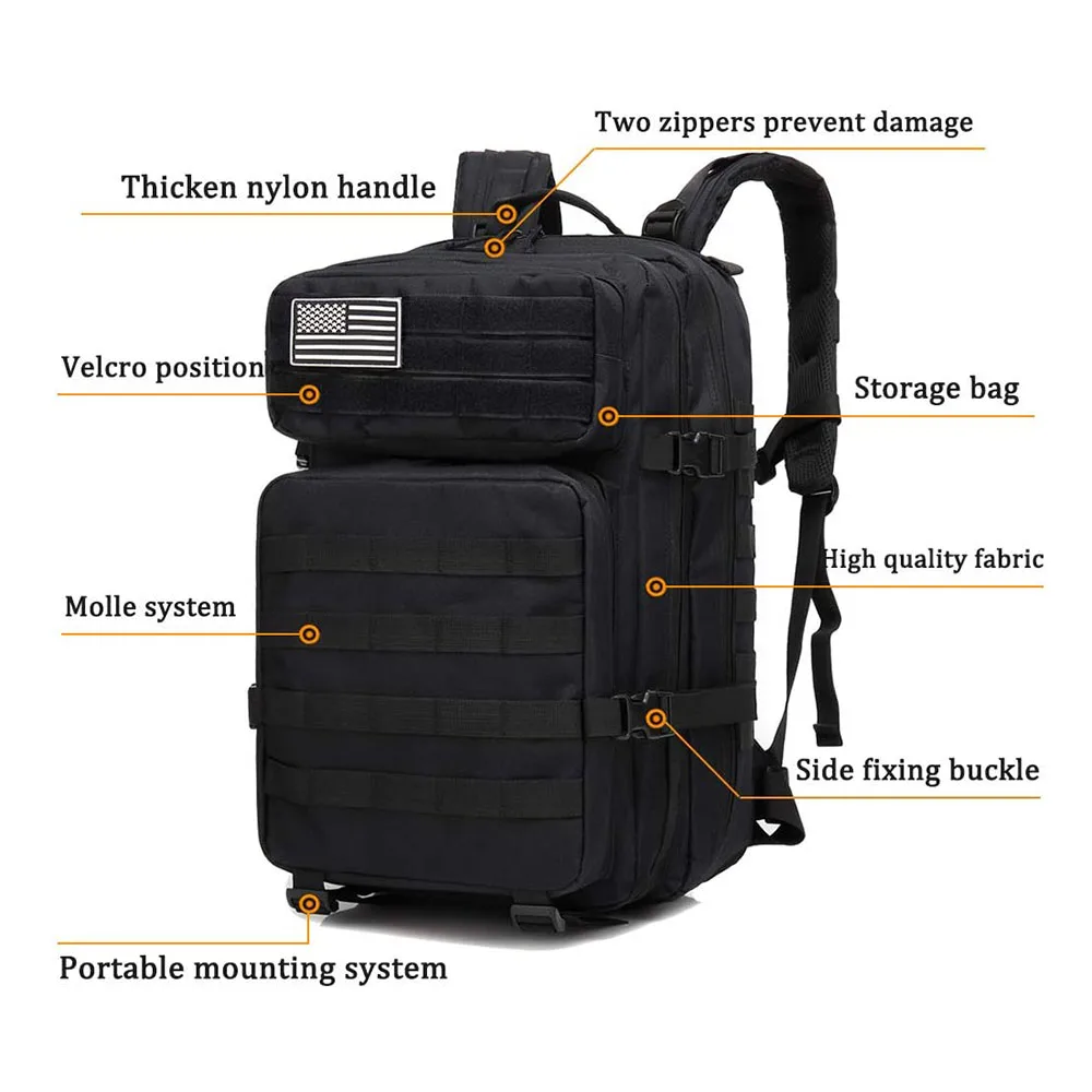 FREE SAMPLE Practical Assault Backpack Creative Large Bag Training 3 Day Assault Bag