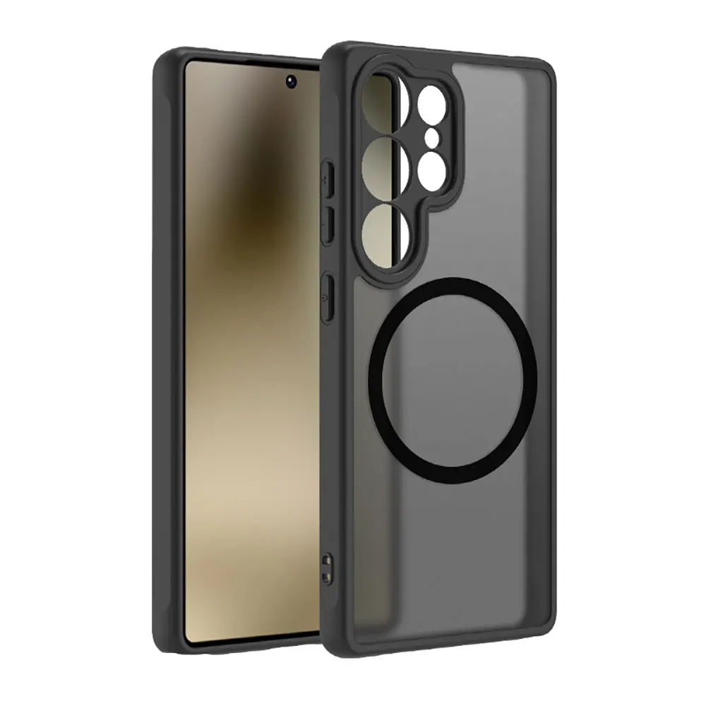 product for samsung s25 ultra matte magnetic phone case slim tpupc hard shell shockproof back cover oem odm laudtec-4