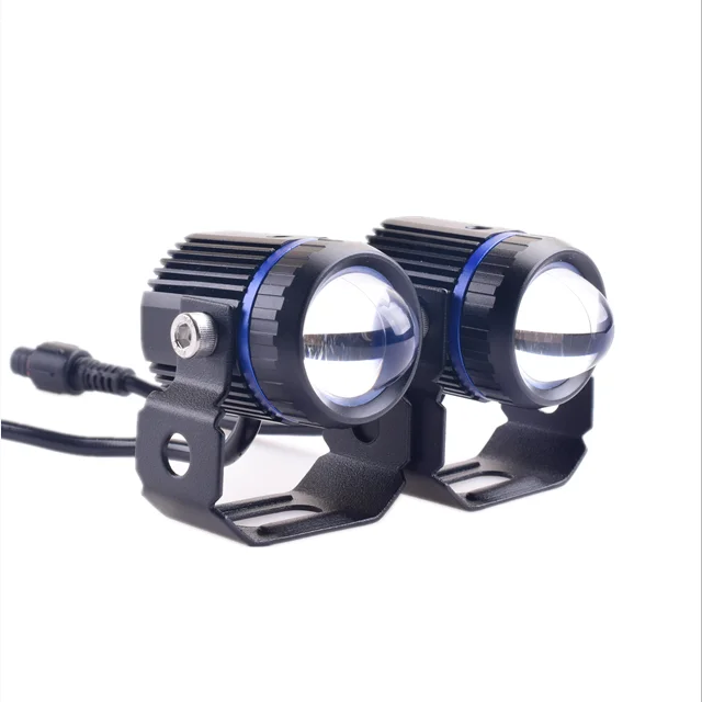 Senlo Original Motorcycle Mini Driving Light Headlight Universal Dual Color Auxiliary Spotlight Lamp Motor Fog Light Accessories