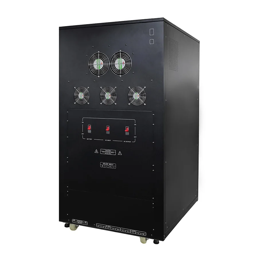 15KVA 192VDC Input 50Hz 60Hz Output 3 Phase Inbuilt MPPT PWM Charge Controller Low Frequency Hybrid Solar Inverter