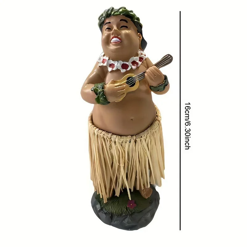 Dashboard Hula Girl Bobblehead Figurine - Lifelike Resin Ornament