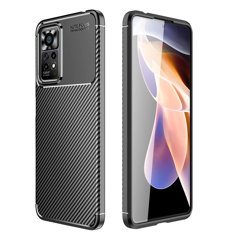 Para Xiaomi Redmi Note 13 Pro 5G Funda Beetle Fibra De Carbono Funda De TPU Suave Para Redmi Note 13 4G 12 Pro Plus 11 11S 13C 12C