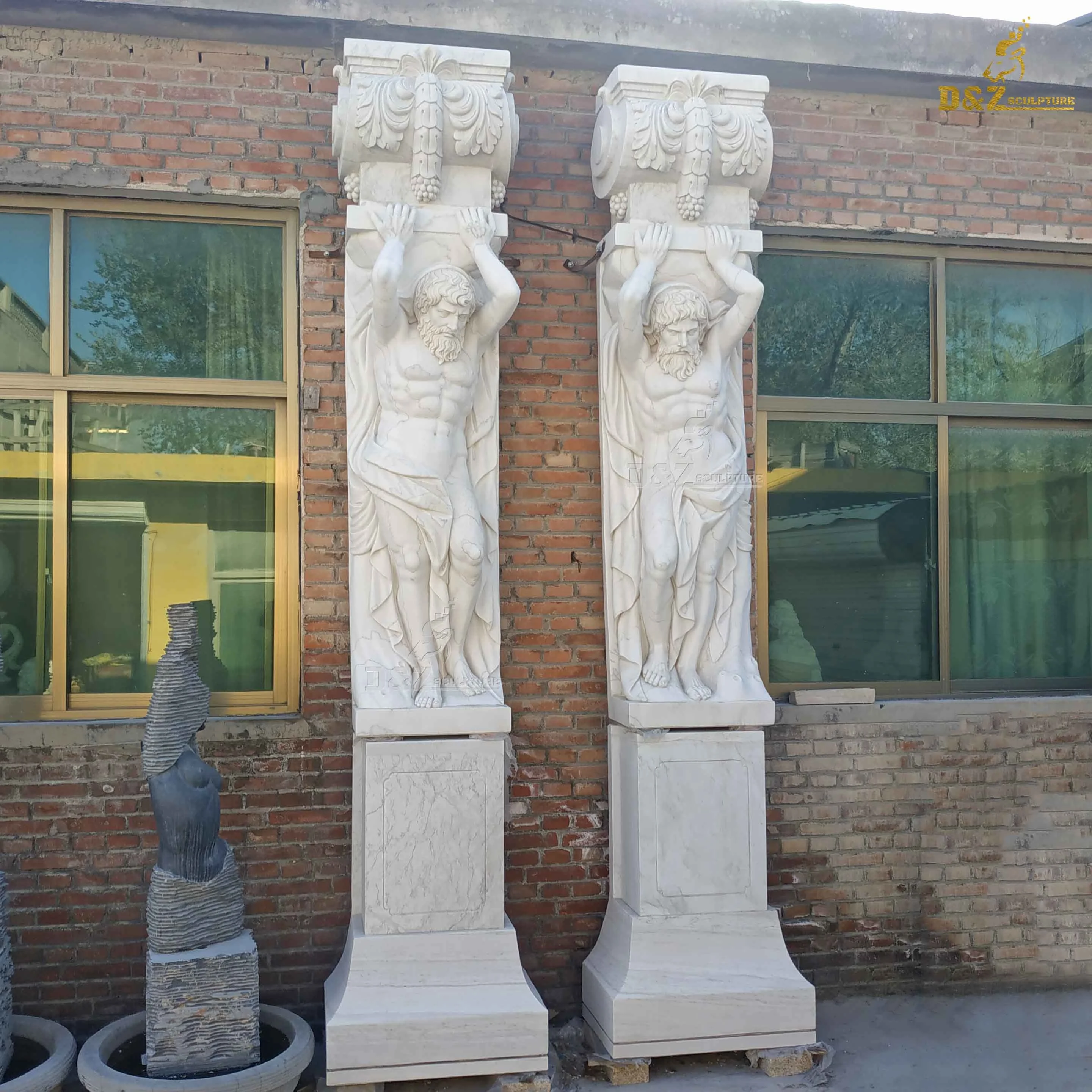 本物大理石 彫刻マントルピース 豪華絢爛装飾 幅150cm 神戸発 自社配送 卸売石ローマ列首都装飾裸の男大理石の柱| Alibaba.com