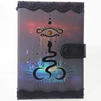 Unique magic Color Changing Temperature Sensitive Snake Cover Daily Plan Schedule Calendar Management Work Gift Journal Notebook