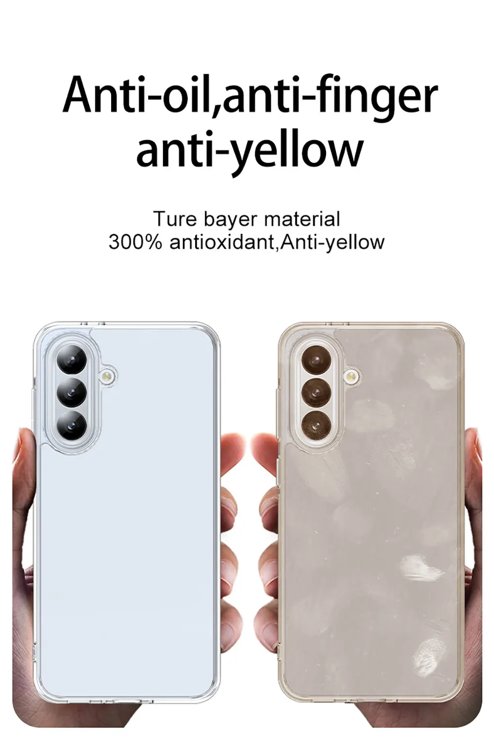 Laudtec Frosted Clear Phone Case Tpu Pc Thin Shell Simple Business Skin Friendly Slim Lightweight Cover For Samsung A36 Sjk977 details