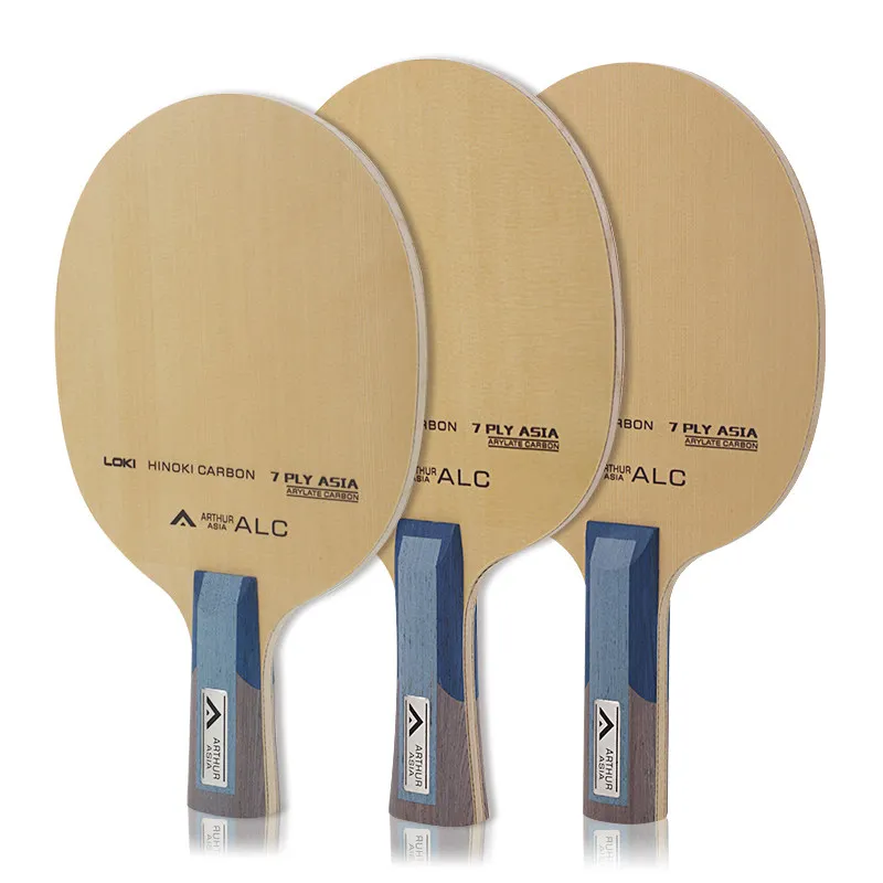Carbon Fiber Table Tennis Paddle Table Tennis Blade Hinoki Wood And Basla Wood 